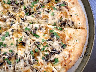 Top 20 Recipes From 2012 Pizza Taco, Caramelized Onions And Mushrooms, Onion Pizza, Mushroom Pizza, Creamy Garlic Sauce, Budget Bytes, White Pizza, Caramelized Onion, Good Pizza