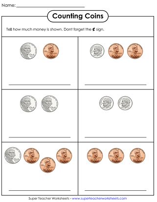 Counting Coins Printables Coin Anchor Chart 2nd Grade, Coins Kindergarten, Kindergarten Money Worksheets, Counting Coins Worksheet, Money Kindergarten, Teaching Money, Counting Coins, Math Sheets, Money Math