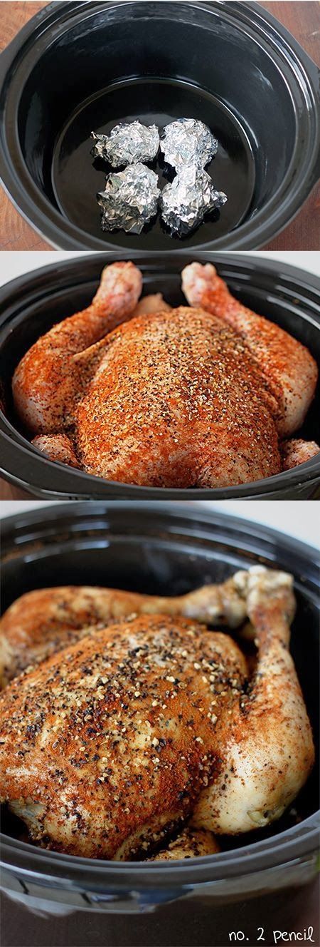 Crock Pot Food, Easy Slow Cooker Chicken, Like Chicken, Crockpot Dishes, Chicken Slow Cooker Recipes, Think Food, Crock Pot Slow Cooker, Crock Pot Cooking, Whole Chicken