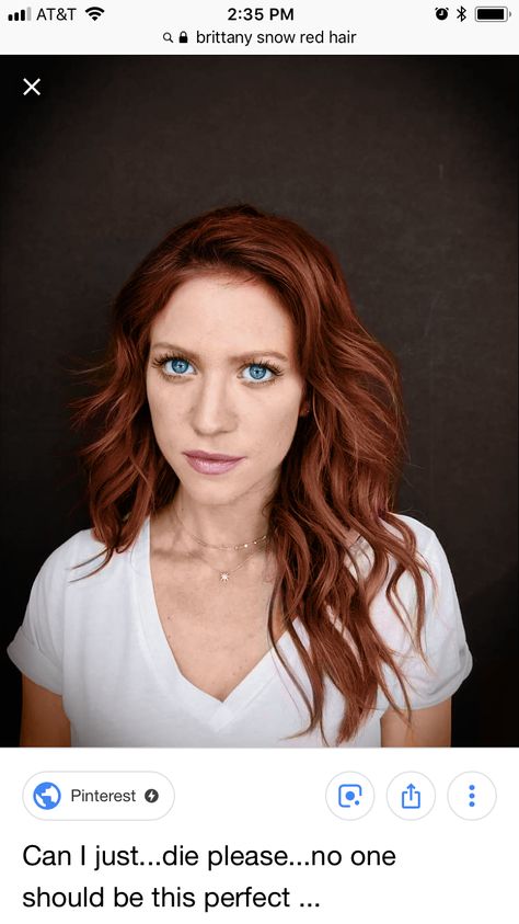 Auburn Hair Fair Skin Blue Eyes, Red Hair Fair Skin Blue Eyes, Copper Hair Blue Eyes Pale Skin, Red Hair For Cool Skin Tones Blue Eyes, Brunette To Red Hair Before And After, Red Hair Cool Skin Tone, Brittany Snow Red Hair, Red Hair For Cool Skin Tones, Medium Length Red Hair