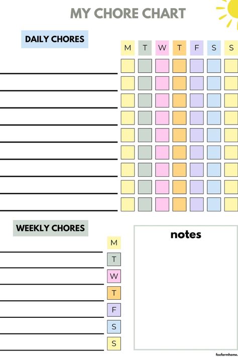 This chore chart is a great way to stay organized and create a daily routine for your child. We love using this to create a summer schedule for my kids. If you are looking for an easy way to create a routine and give your child some responsibility this free printable chore chart is a great choice! Kid Schedule Chart Daily Routines, Kids Schedule Chart, Chore List Printable, Chore Chart Pictures, Teen Chore Chart, Chores For Kids By Age, Kids Chore Chart Printable, Weekly Chore Chart, Free Printable Chore Charts