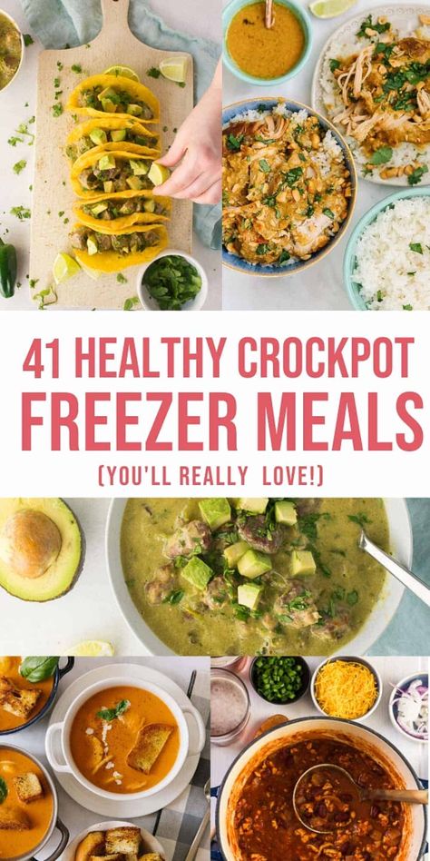 Healthy Freezer Crockpot Meals, Healthy Crockpot Freezer Meals, Make Ahead Healthy Meals, Low Carb Freezer Meals, Crockpot Freezer Meals, Happy Money Saver, Meals Crockpot, Freezer Crockpot Meals Healthy, Summer Crockpot