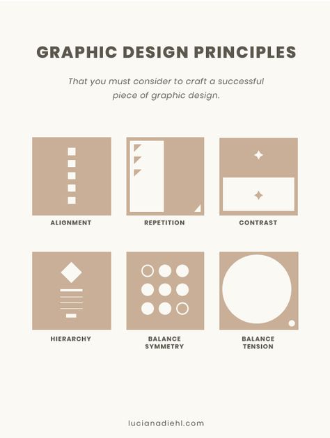 A set of graphic design principles that you must consider to craft a successful piece of design! Graphic Design Step By Step, Design Composition Principles, How To Build A Graphic Design Portfolio, Graphic Design Must Haves, Basics Of Graphic Design, Graphic Design Guide, Graphic Design Assignments, Tips Graphic Design, Principles Of Graphic Design