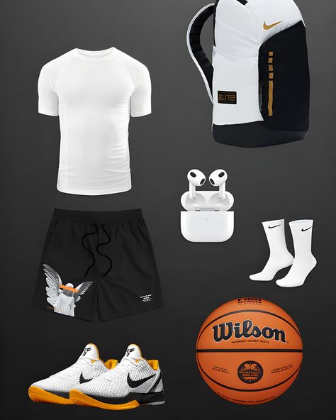 Basketball Outfit Ideas, Hooper Outfit, Basketball Drip, Basketball Fits, Dream Bored, Outfit Basketball, Basketball Outfits, Basketball Outfit, Sports Snacks