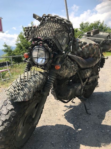 Post Apocalyptic Motorcycle, Wasteland Motorcycle, Apocalyptic Motorcycle, Apocalypse Costume, Zombie Vehicle, Apocalypse Survival Gear, Wasteland Warrior, Post Apocalyptic Costume, Tactical Truck