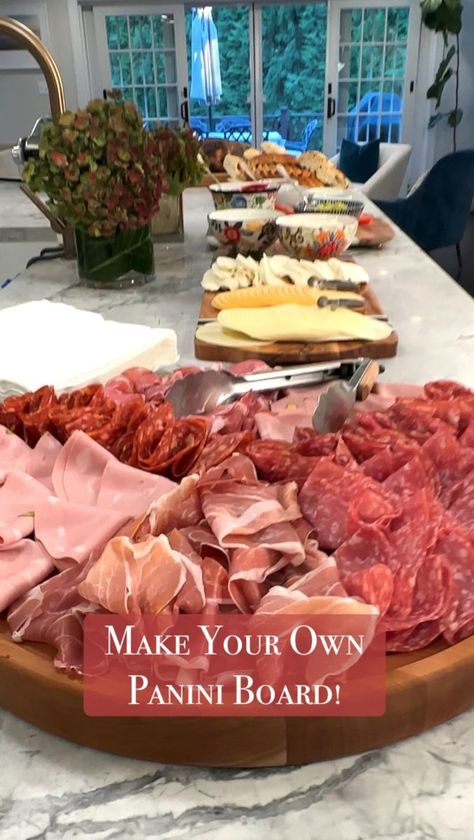 48K views · 243 reactions | #ad How-to-build the perfect make-your-own PANINI BOARD!! Mix it up this holiday season by creating a panini board filled with @veroni_usa high quality, Italian cured meats. 100% of Veroni cured meats are imported from Italy. They have an insanely large pre-sliced charcuterie selection to choose from including: 4 different types of salame, 3 different types of prosciutto, coppa, speck, pancetta and more! A full list of everything I used below. Sliced Charcuterie Selection: -Veroni Coppa -Veroni Mortadella with Pistachios -Veroni Salame Calabrese -Veroni Salame Toscano -Veroni Soppressata Italiana - Veroni Prosciutto Italiano Cheese Selection: -Sliced Provolone -Sliced -Sliced Fresh Mozzarella -Fresh Ricotta -Burrata Con Pana Veggie Selection: -Sliced pep Fresh Ricotta, Cured Meats, Provolone, Fresh Mozzarella, Pistachio, Ricotta, Cooking Time, Mozzarella, Different Types