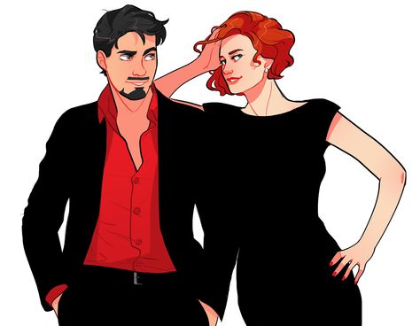 "Tony and Nat" by klslk Tony And Natasha, Iron Widow, Tony Stark Fanart, Stony Avengers, Natalia Romanova, Black Widow Natasha, Hilarious Photos, Bruce Banner, Romanoff