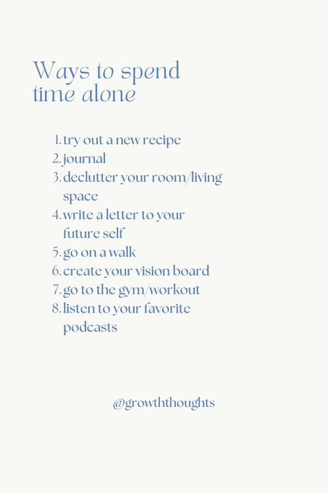 Spending New Years Alone, 50 Ways To Spend Time Alone, Tips For Living Alone, How To Spend Time Alone, How To Live Alone, Alone Time Ideas, Me Time Ideas, Ways To Spend Time Alone, Doing Things Alone