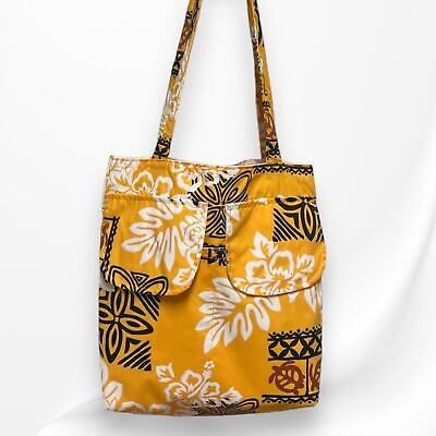 Tutu Annie Fabric Tote Hawaiian New Made in Hawaii Yellow Hibiscus Safari Bag  | eBay Yellow Hibiscus, Fabric Tote, Hawaiian Print, Sea Turtle, Hibiscus, Bags Handbags, Hawaii, Shoe Accessories, Bag Lady