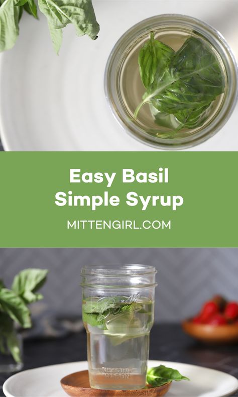 Fresh basil makes a delicious and easy simple syrup that's perfect for summer cocktails and mocktails. Use it to make non-alcoholic drinks like basil lemonade. Or to create a refreshing basil gimlet cocktail. Basil Drinks Nonalcoholic, Syrup Recipe For Cocktails, Syrup For Drinks, Basil Gimlet, Basil Drinks, Basil Simple Syrup, Frozen Strawberry Daiquiri, Gimlet Cocktail, Easy Mixed Drinks