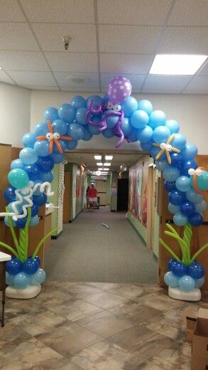 Ballon Arch Under The Sea, Under The Sea Arch, Ocean Theme Balloon Arch, Fish Balloon Arch, Under The Sea Graduation Theme, Little Mermaid Balloon Arch, Beach Balloon Arch, Under The Sea Balloon Arch, Under The Sea Balloon Garland