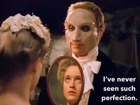 “I’ve never seen…” Phantom of the Opera 1990 quotes with Charles Dance as Erik and Teri Polo as Christine. #POTO1990 #phantomoftheopera #phantomoftheopera1990 Phantom Of The Opera 1990, Erik And Christine, Teri Polo, Opera Ghost, Charles Dance, Christine Daae, Ramin Karimloo, Music Of The Night, Phantom 3