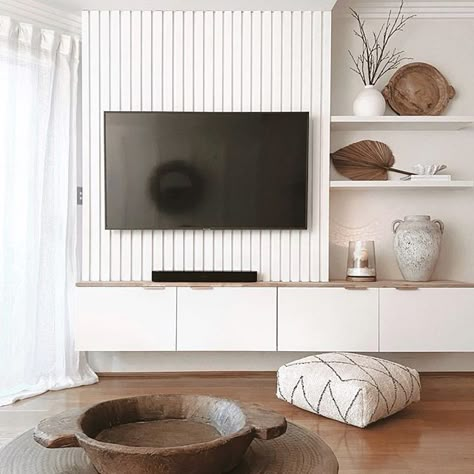 Tv Feature Wall, Lounge Room Styling, Feature Wall Living Room, Living Room Wall Units, Cottage Living Rooms, Tv Wall Design, Living Room Tv Wall, January 19, Movie Nights