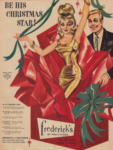 vintage_ads: CONTEST ENTRY: Frederick's of Hollywood Christmas Frederick’s Of Hollywood, Hollywood Vintage, Vintage Closet, Christmas Ad, Retro Ads, Christmas Catalogs, Fredericks Of Hollywood, Old Ads, Christmas Pins