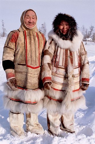 Siberian Indigenous Clothing, Chukchi Clothing, Traditional Siberian Clothing, Siberian Traditional Clothing, Siberian Clothing, Inuit Clothing, Siberia Russia, Native American Clothing, National Dress