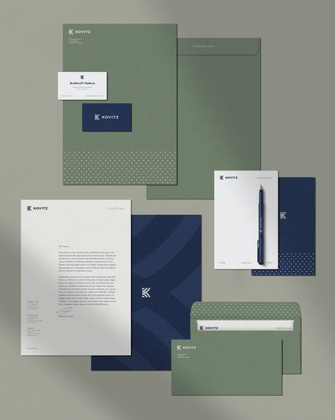 Kovitz - Branding & Digital | Behance Identity Package, Red Square, Wealth Management, Corporate Identity, Orange County, Stationery Design, Brand Identity, Chicago, Branding