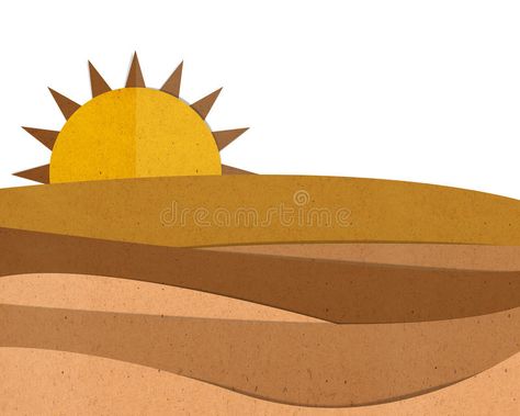 Desert Activity, Desert Craft, Desertification Poster Drawing, Sahara Desert Drawing, Desert Collage Art, Desert Silhouette Painting, Environmental Art Desert, Stem Summer Camp, Desert Crafts