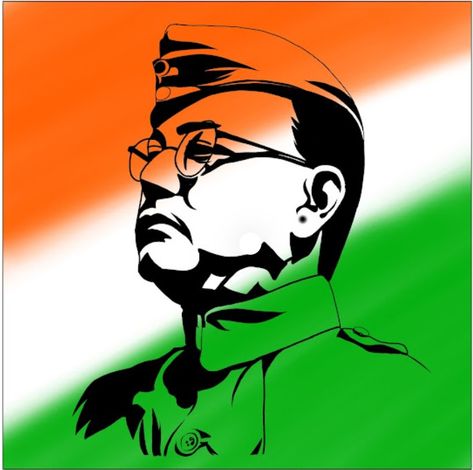 Netaji Subhas Chandra Bose Painting, Subhas Chandra Bose Drawing, Netaji Subhas Chandra Bose Drawing, Independence Day Special Drawing, Netaji Drawing, Subhash Chandra Bose Drawing, Independent Day Drawing, Indian Flags, Dark Goku