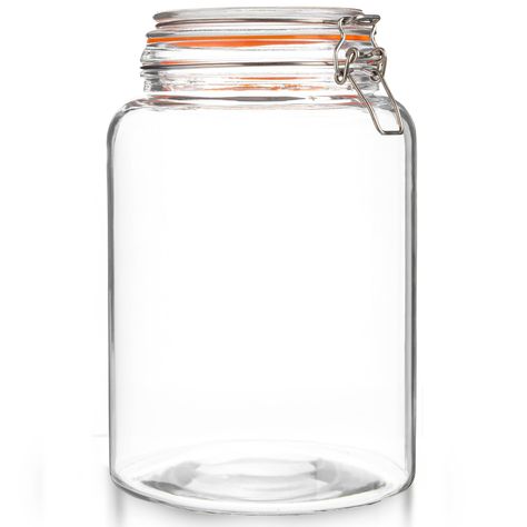 PRICES MAY VARY. Generous Wide Opening: The KitchenToolz Gallon Glass Jar features a 4.27 inch (10.84 cm) wide opening, making it easy to pour and scoop ingredients. It comfortably accommodates a 1 cup measuring scoop and allows for effortless cleaning with its spacious design. High-Quality Food-Grade Glass: Crafted from premium food-grade glass, these glass jars prioritize your safety and well-being. They are odor-free and 100% BPA-free, ensuring the purity of your stored goods. These jars are Gallon Glass Jars, Gallon Jars, Dry Food Storage, Premium Food, Glass Mason Jars, Luxury Homes Dream Houses, High Quality Food, Fermenting, Canning Jars