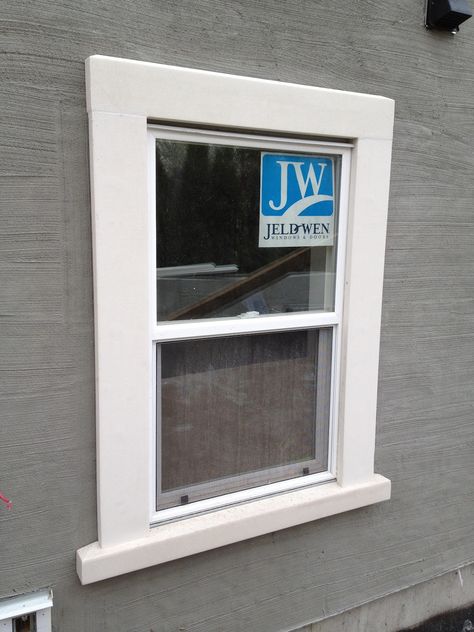 Exterior Window Trim, Exterior Stucco, Window Trims, Stucco Colors, Trim Moulding, Exterior Window, Exterior House Remodel, Window Trim Exterior, House Trim