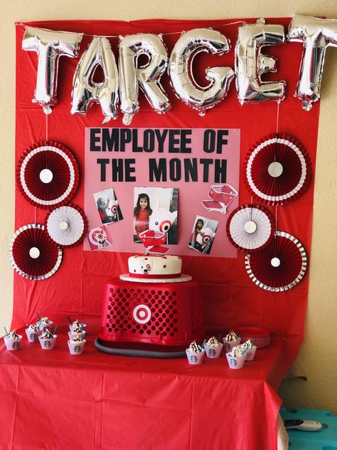 Target Themed First Birthday, Target Bday Party, Target And Starbucks Birthday Party, Target Themed Party, Target Themed Birthday Party For Kids, Target Party Theme, Target Birthday Party Theme, Target Themed Birthday Party, Target Birthday Cakes