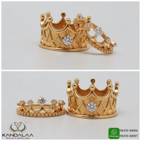 Engagement rings, His and Her rings, wedding bands, Anniversary Rings for Couples. King And Queen Rings Couple Gold, Diamond Couple Rings, Gold Earrings With Price, His And Her Rings, Black Wedding Ring Sets, Man Gold Bracelet Design, Rings For Couples, Couple Ring Design, Queen Rings