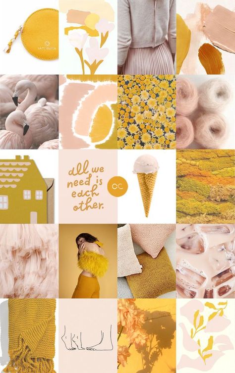 Palettes Color, Colour Trend, Shop Inspiration, Pinch Me, Mood Board Inspiration, Color Palette Design, Mustard Color, Yellow And Pink, Mood Board Design