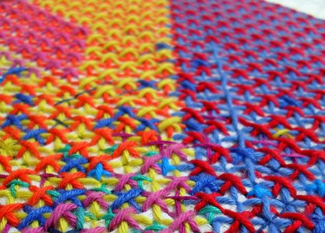 Rachel Parker, Hand Stitches, Design Moda, Textile Texture, Surface Decoration, Textile Crafts, Hama Beads, Wool Fabric, Textile Fabrics