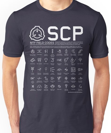 SCP MTF Field Codes by ToadKing07 Unisex T-Shirt Scp Mtf, Lightweight Hoodie, Chiffon Tops, Unisex T Shirt, Sleeveless Top, Coding, Mens Graphic Tshirt, Mens Tops, Mens Tshirts