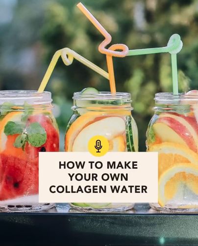 Water For Glowing Skin, Collagen Water, Benefits Of Collagen, Beef Gelatin, Collagen Benefits, Happy Cow, Water Benefits, Collagen Protein, Diy Recipe