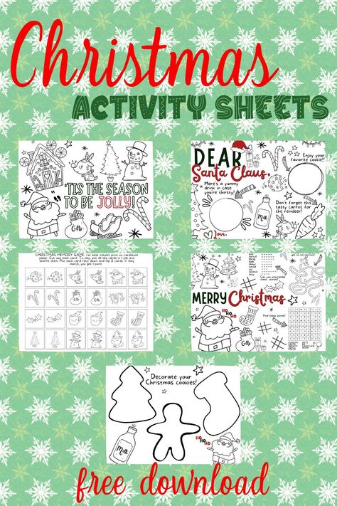 Ultimate Jolly List of Christmas Activity Sheets Christmas Activity Placemat Printable, Christmas Activity Sheets, Winter Placemats, Christmas Word Search Printable, Free Christmas Printable, Christmas Printable Activities, Placemats For Kids, Christmas Bingo Cards, Activity Placemat