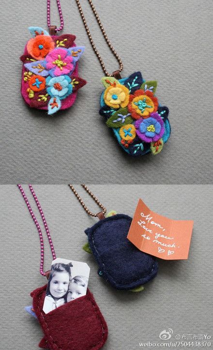 Fiber Art Jewelry, Felt Necklace, Fabric Brooch, Felt Embroidery, Felt Jewelry, Fiber Jewelry, Fabric Necklace, 자수 디자인, Textile Jewelry