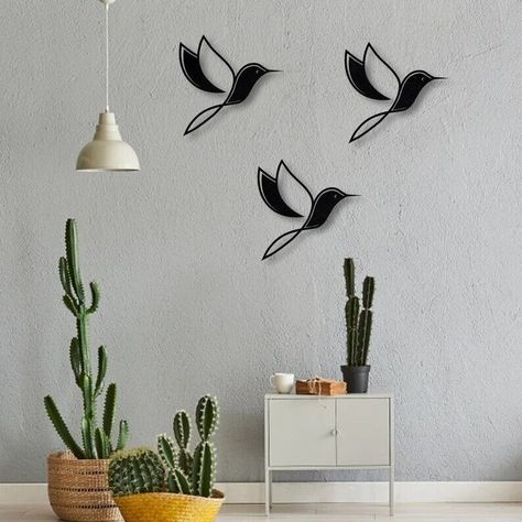 Birds Metal Wall Art, Bedroom Wall Art, Minimalist Birds Wall Decor 8''x8'' | eBay Metal Wall Art Bedroom, Birds Wall Decor, Freedom Wall, Build A Frame, Elegant Living Room Decor, Art Bedroom Wall, Migratory Birds, Bird Wall Decor, Wall Art Bedroom