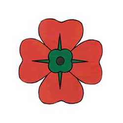 Remembrance Day craft for kids - poppy. Color, cut out, and glue Poppy Template Free Printable, Métis Beading, Beaded Poppy, Poppy Craft For Kids, Poppy Template, Black And White Template, Remembrance Day Activities, Poppy Coloring Page, Remembrance Day Art