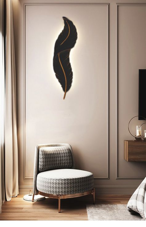 Luxury Sconces, Fancy Lamps, Modern Wall Scones, Linear Light, Wall Scones, Wall Lamp Design, Wall Lamps Bedroom, Feather Wall, Modern Wall Sconces