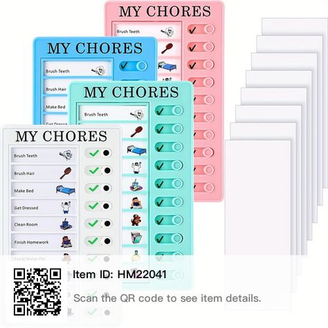 Blank Chore Chart, Rv Checklist, Magnetic Chore Chart, Home Routine, Chore Checklist, Kids Checklist, Child Behavior Chart, Kids Chore Chart, Daily Checklist