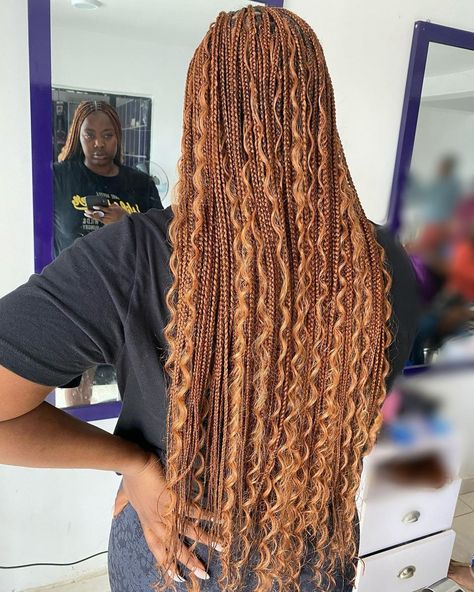 Red Goddess Braids, Winter Protective Styles, Protective Styles For Natural Hair, Red Goddess, Styles For Natural Hair, Braiding Hair Colors, Afro Braids, Braid Inspiration, Big Box Braids Hairstyles