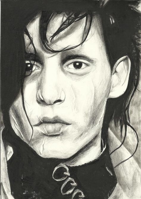 ES Johnny Depp Art, Movie Character Drawings, Tim Burton Characters, Jump Street, Tim Burton Style, 21 Jump Street, Tim Burton Art, Tim Burton Films, Emo Art