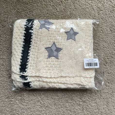 Unopened Official Folklore Cardigan Scarf • Taylor Swift Taylor Swift Accessories, Folklore Cardigan, All Is Well, Silver Stars, Christmas Time, Blue Grey, Taylor Swift, Swift, Women Accessories