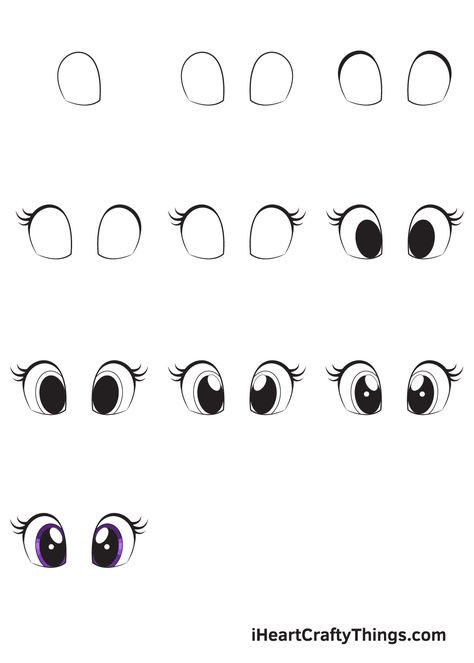 Cute Eyes Drawing - How To Draw Cute Eyes Step By Step Drawing Cartoon Eyes Step By Step, How To Draw A Cartoon Animal, Cute Cartoon Eyes Simple, How To Draw Animated Eyes, Googly Eyes Drawing, How To Draw Cartoon Eyes Step By Step, How To Draw Happy Eyes, How To Draw Dog Eyes, Cute Eyes Drawing Cartoon