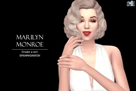 Marylin Monroe Sims 4 Cc, Sims 4 Marilyn Monroe Cc, Sims 4 Marilyn Monroe, Anime Woman, Woman Design, Sims 4 Cas, Animated Images, Sims 4 Cc, The Sims 4