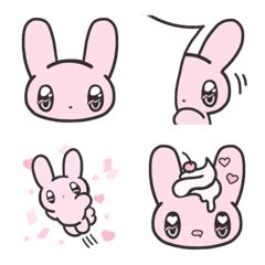 Cute Line Stickers, Line Sticker Cute, Bunny Png, Face Icon, Kawaii Bunny, Pink Rabbit, Cute Little Tattoos, Emoji Stickers, Bunny Face