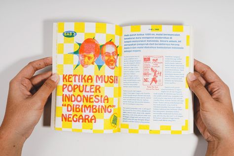 Risograph Zine Design, Vintage Zine Design, Music Zine Design, Vintage Indonesian Poster, Indonesian Graphic Design, Zine Layout Design, Graphic Book Design, Zine Design Layout, Zine Graphic Design