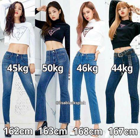 Kpop Workout, Blackpink Outfits, Blackpink Members, Muslim Women Hijab, Quick Workout, Blackpink Fashion, Casual Style Outfits, Muslim Women, Height And Weight