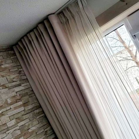 Angela Clark on Instagram: "Wave track curtains and voile." Wave Track Curtains, S Wave Curtains, Track Curtains, Pool House Kitchen, Wave Curtains, S Wave, Voile Curtains, House Kitchen, Curtains Bedroom