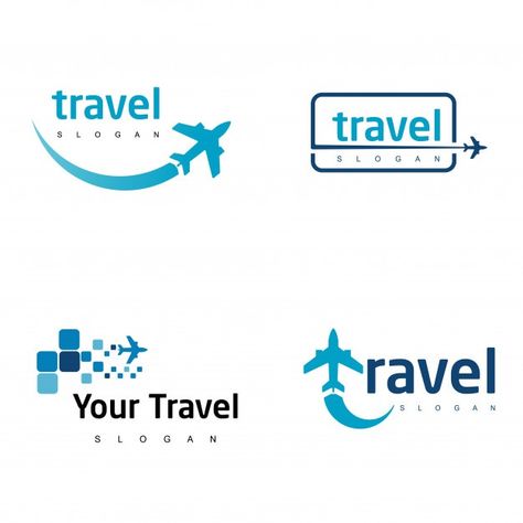 Travel Slogans, Travel Agency Logo, Airplane Icon, Stationery Business Card, Holiday Logo, Planet Logo, Food Graphic Design, Travel Stickers, Online Logo