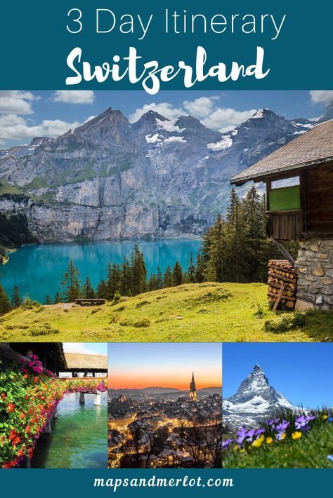 3 Days in Switzerland: Your Perfect Itinerary #switzerland #travel #bern #lucerne #interlaken #brienz Switzerland Travel Itinerary, Switzerland Travel Guide, Switzerland Itinerary, Switzerland Vacation, Visit Switzerland, European Destination, Interlaken, Voyage Europe, Perfect Itinerary