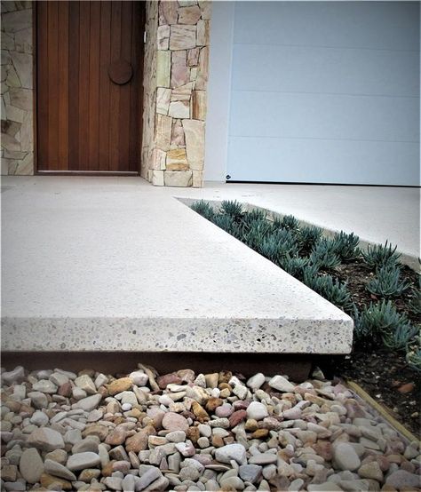 White Concrete Outdoor Concrete Floors, Concrete Aggregate, Aggregate Patio, Honed Concrete, Exposed Aggregate Concrete, Aggregate Concrete, Exposed Aggregate, Concrete Resurfacing, Concrete Casting