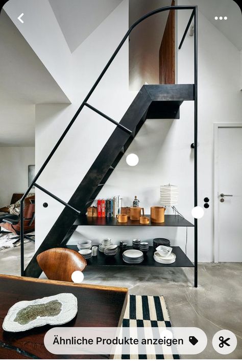 Loft Style Homes, Interior Staircase, Escalier Design, Studio Apartment Ideas, Interior Stairs, Loft Design, Studio Apartment Decorating, Loft Style, Staircase Design