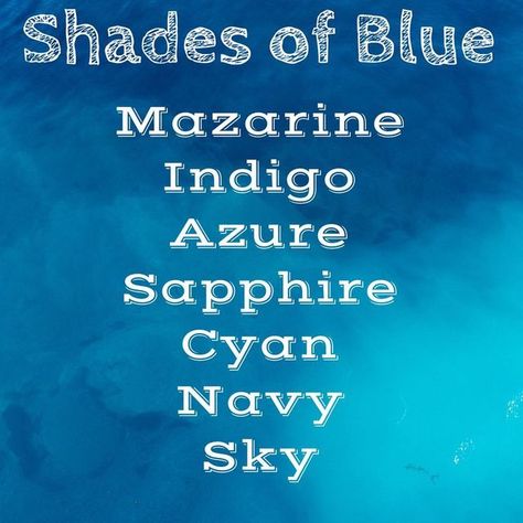 Moniker Maven • Carly on Instagram: "Blue has gotten some use as a name and is a celebrity favorite. What do you think of the shades of blue names? Do you have a favorite? I love #Azure, #Indigo & #Mazarine! #monikermaven #monikermavenLists #babynames #shadesofblue #colornames #Sapphire #Cyan #Navy #Sky #monikermavenMazarine #monikermavenIndigo #monikermavenAzure #monikermavenSapphire #monikermavenCyan #monikermavenNavy #monikermavenSky" Shades Of Blue Names, Blue Quotes, Blue Names, Cyan Blue, A Celebrity, Color Names, Baby Names, Shades Of Blue, You Think